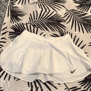 White tennis skirt